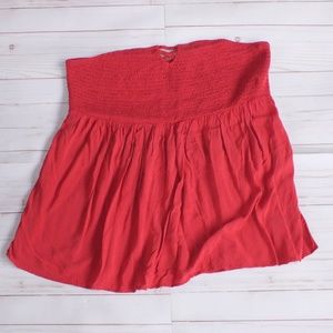 plus size red tube top